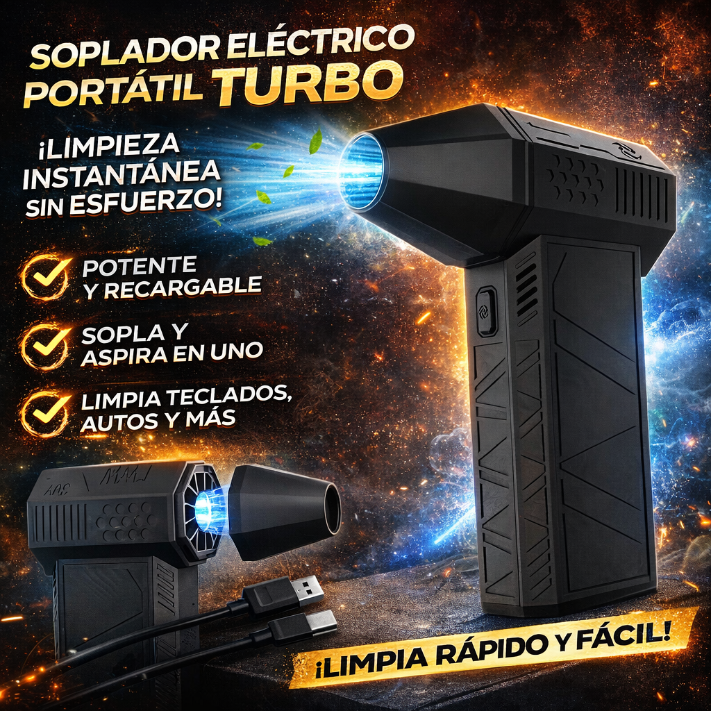 🔥 Soplador Eléctrico Portátil Turbo